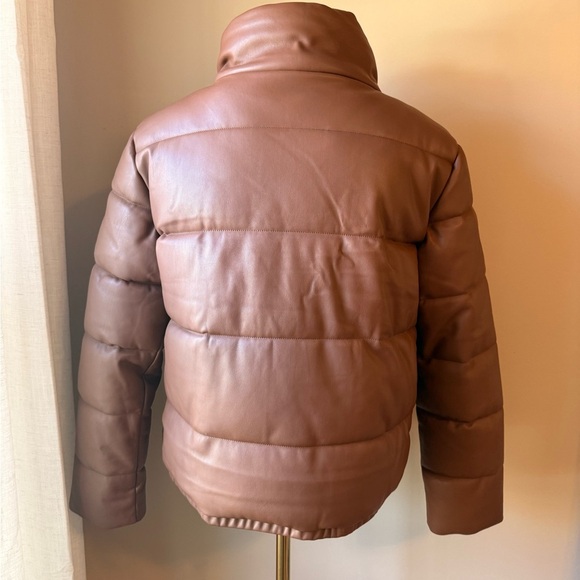 S.E.B. by Sebby Faux Leather Puffy Coat - Picture 2 of 5
